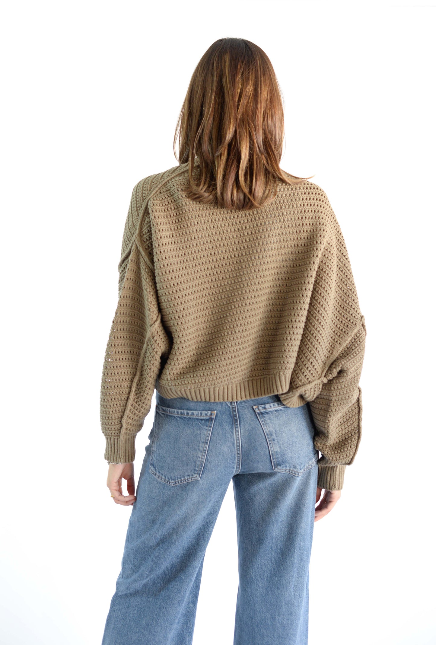 Mocha Shrug Style Cardigan