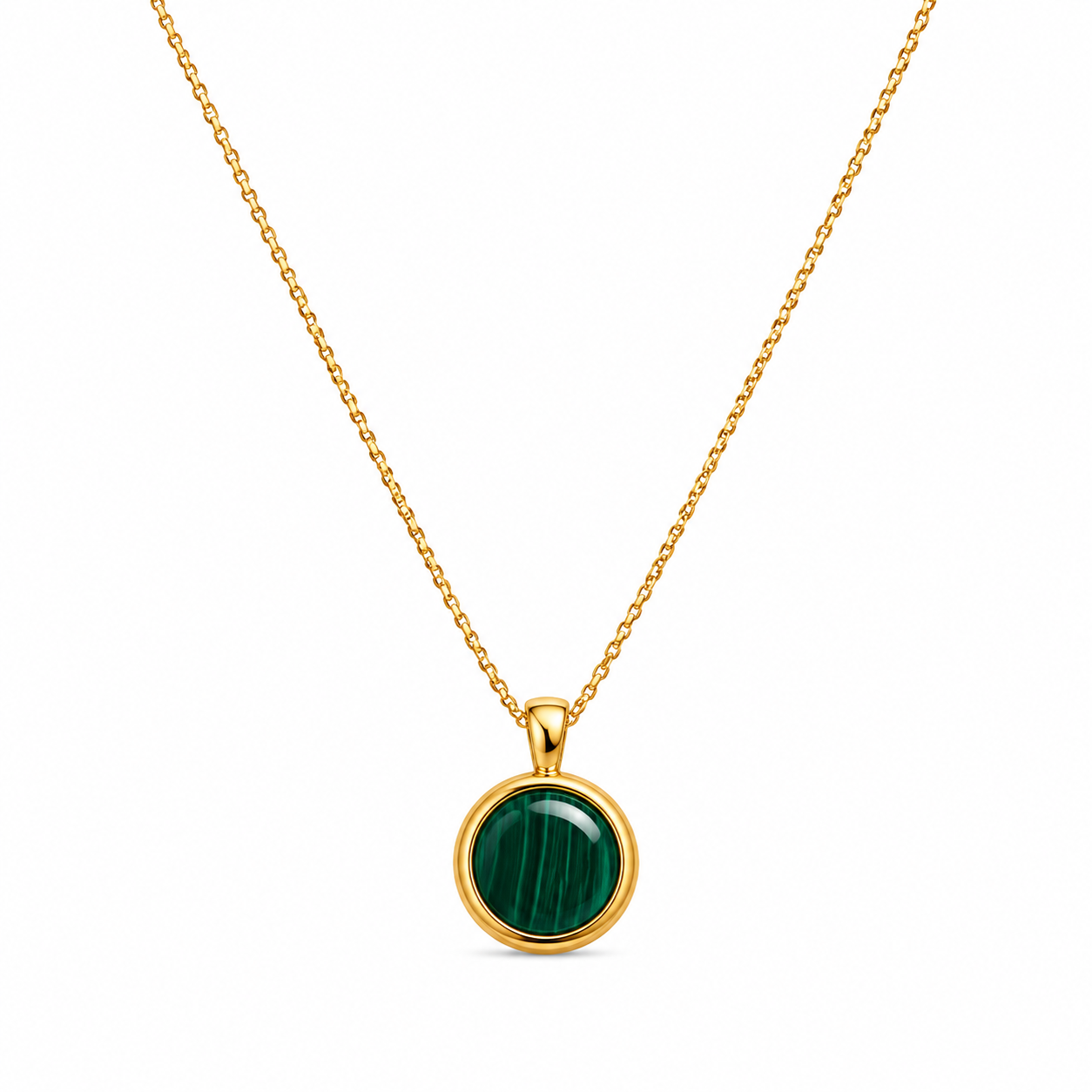 Green Circle Necklace