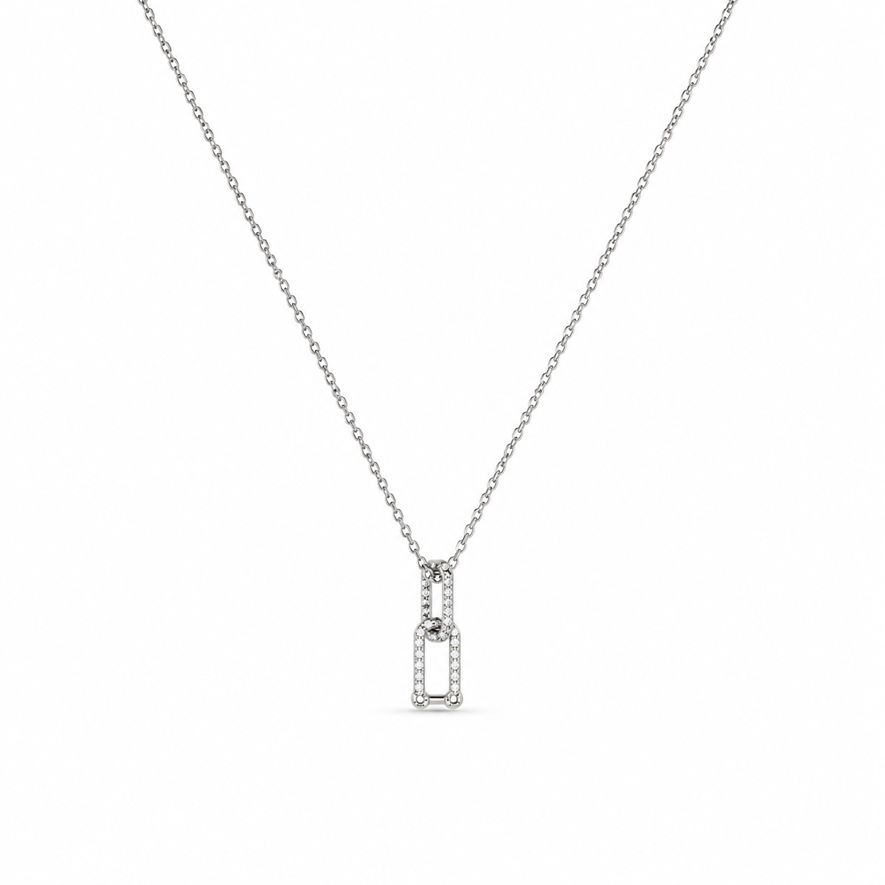 Silver Lock Necklace