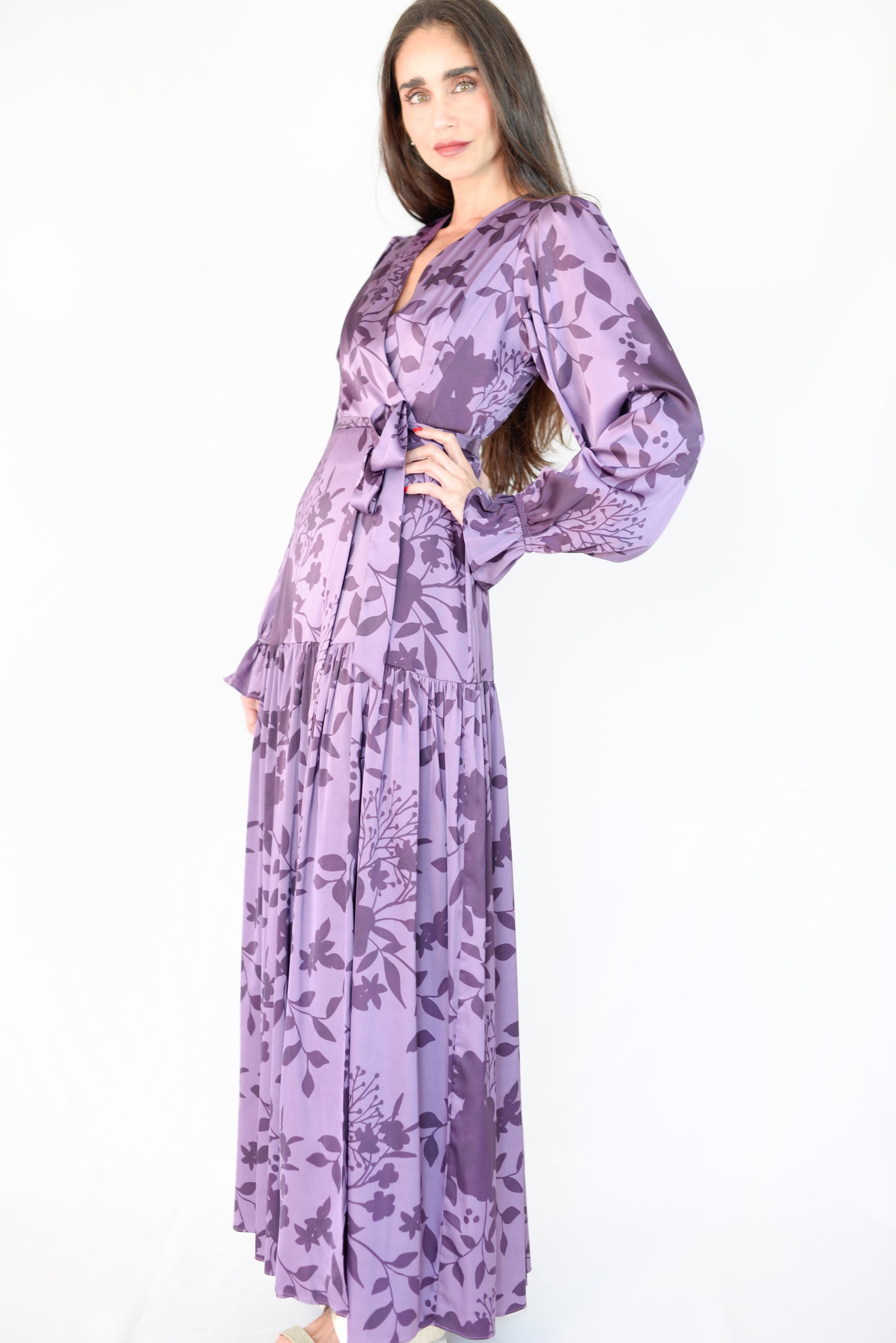 Purple Floral Dress