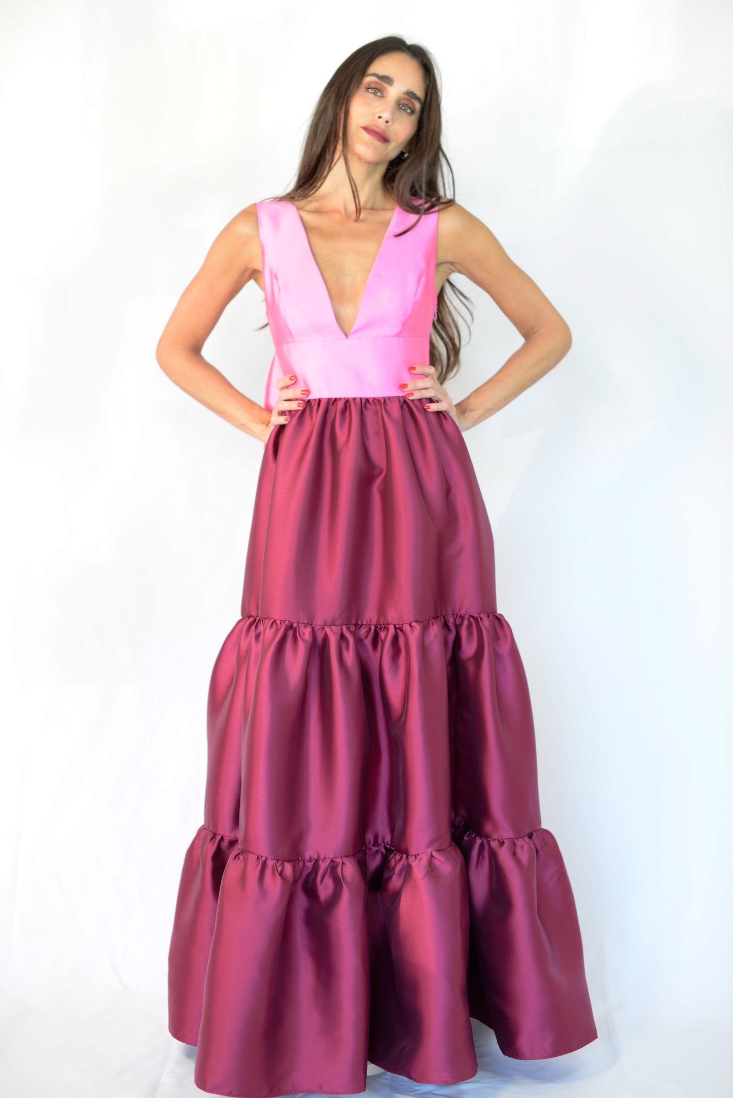 Shades of Pink Evening Gown
