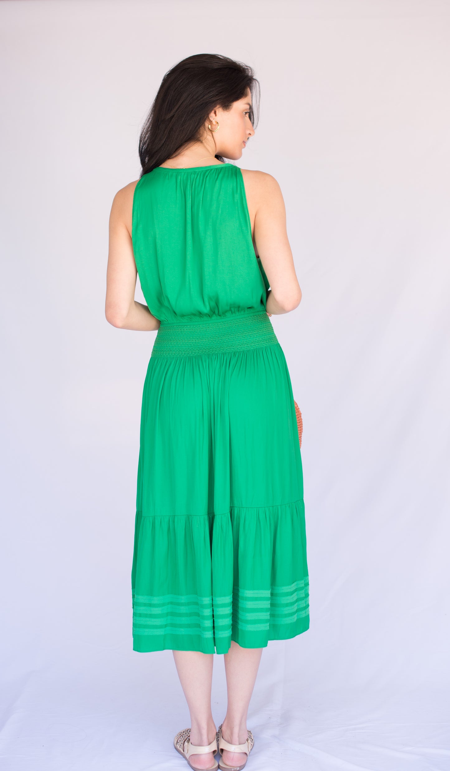 Green Halter Dress