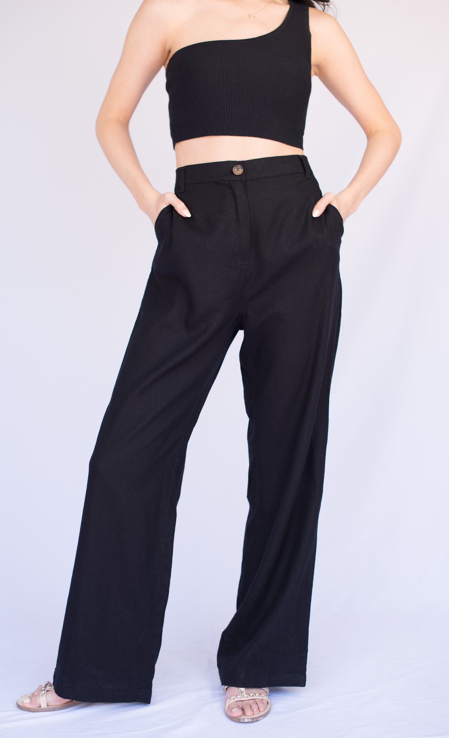 Black Linen Pants