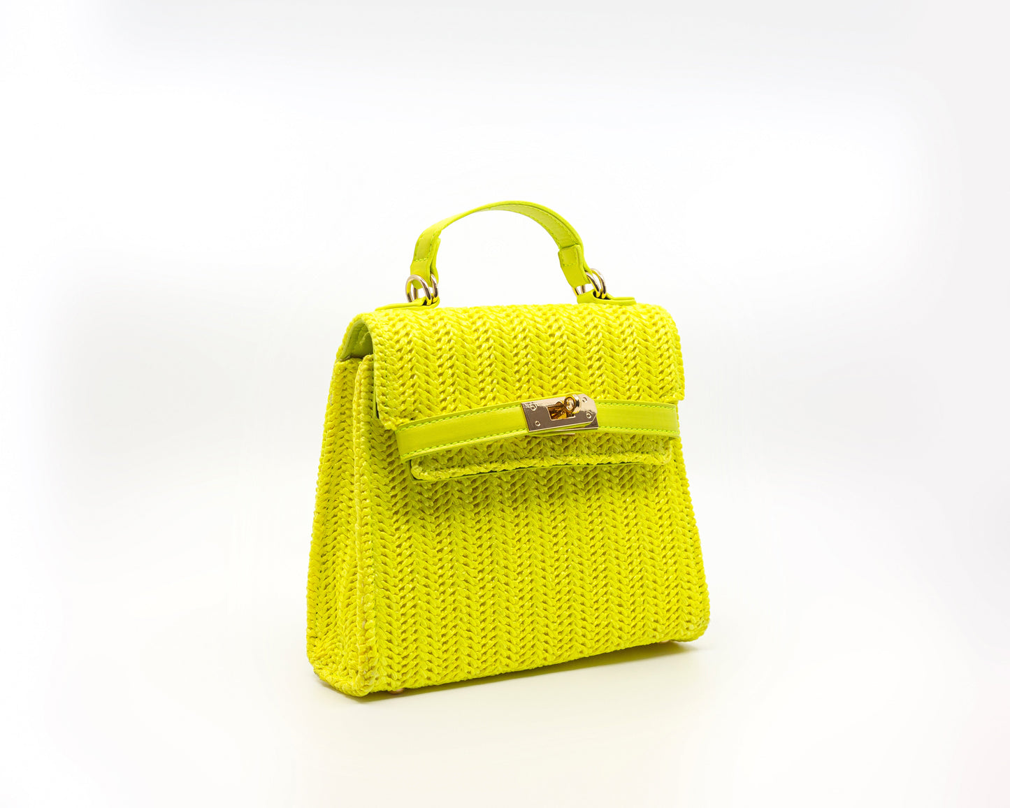 Black Square Handle Handbag