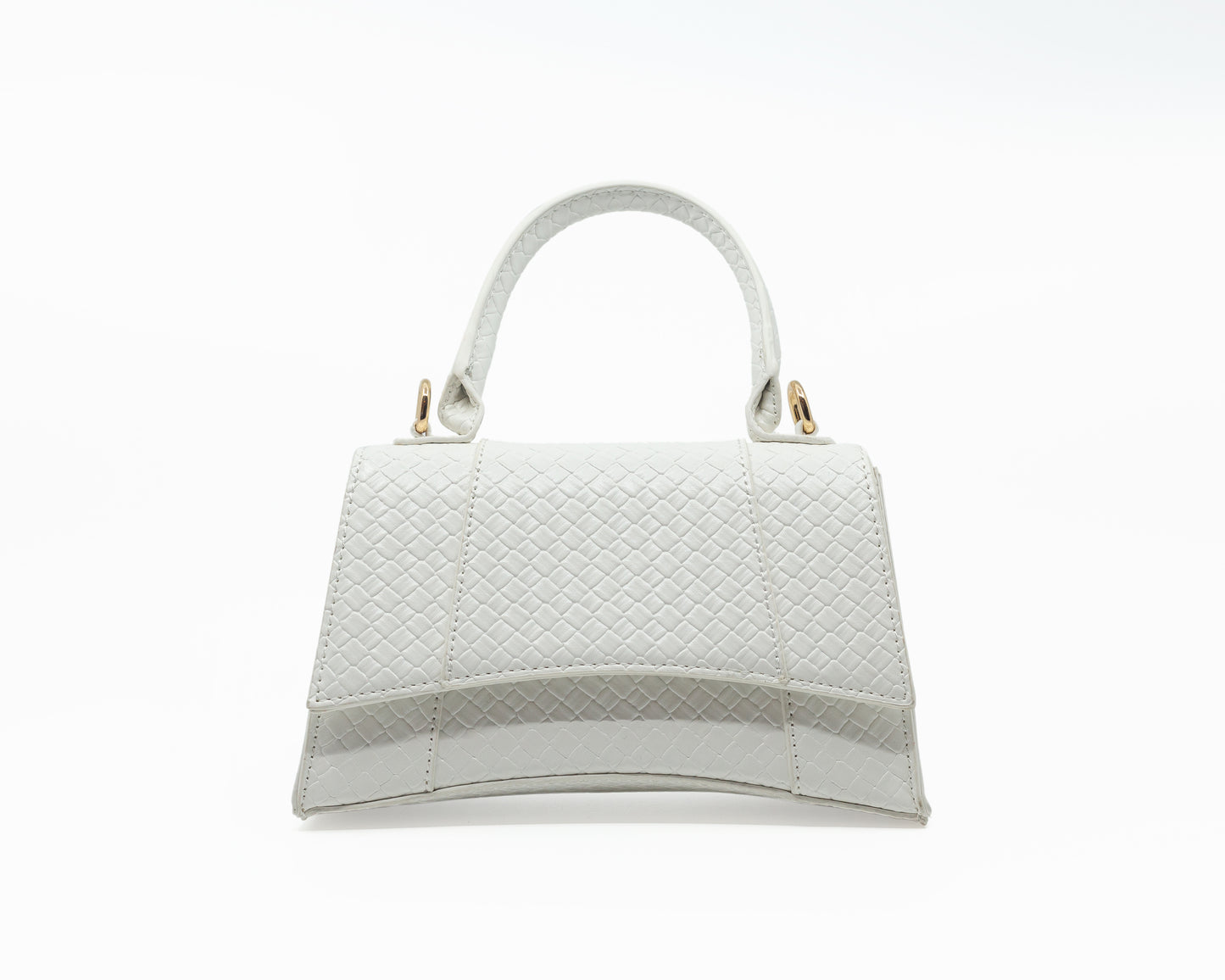 Medium White Handle Bag