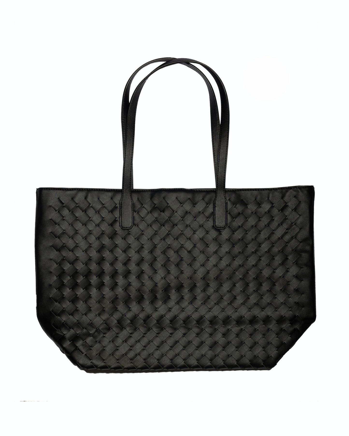 Black Shoulder Textile Bag