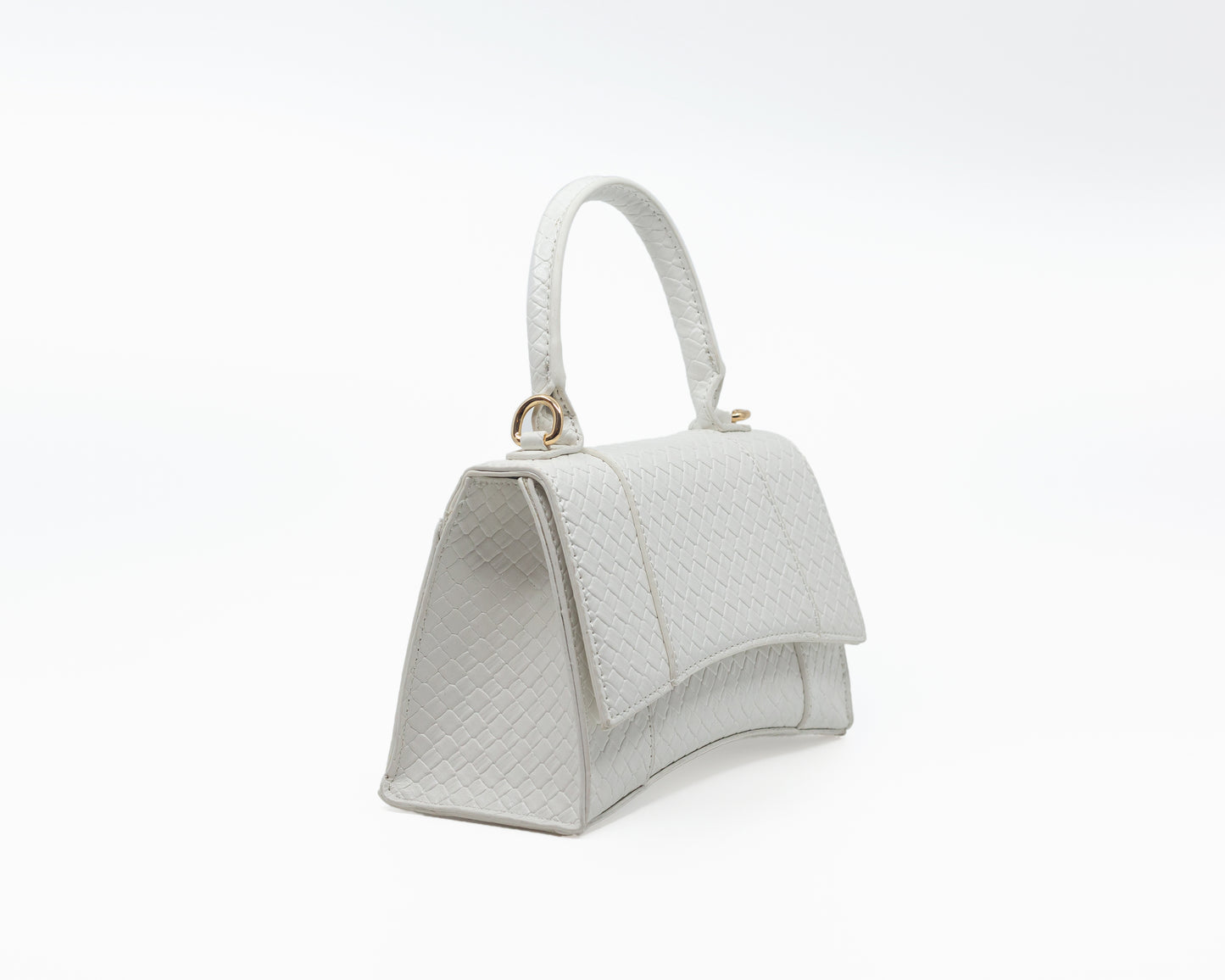 Medium White Handle Bag