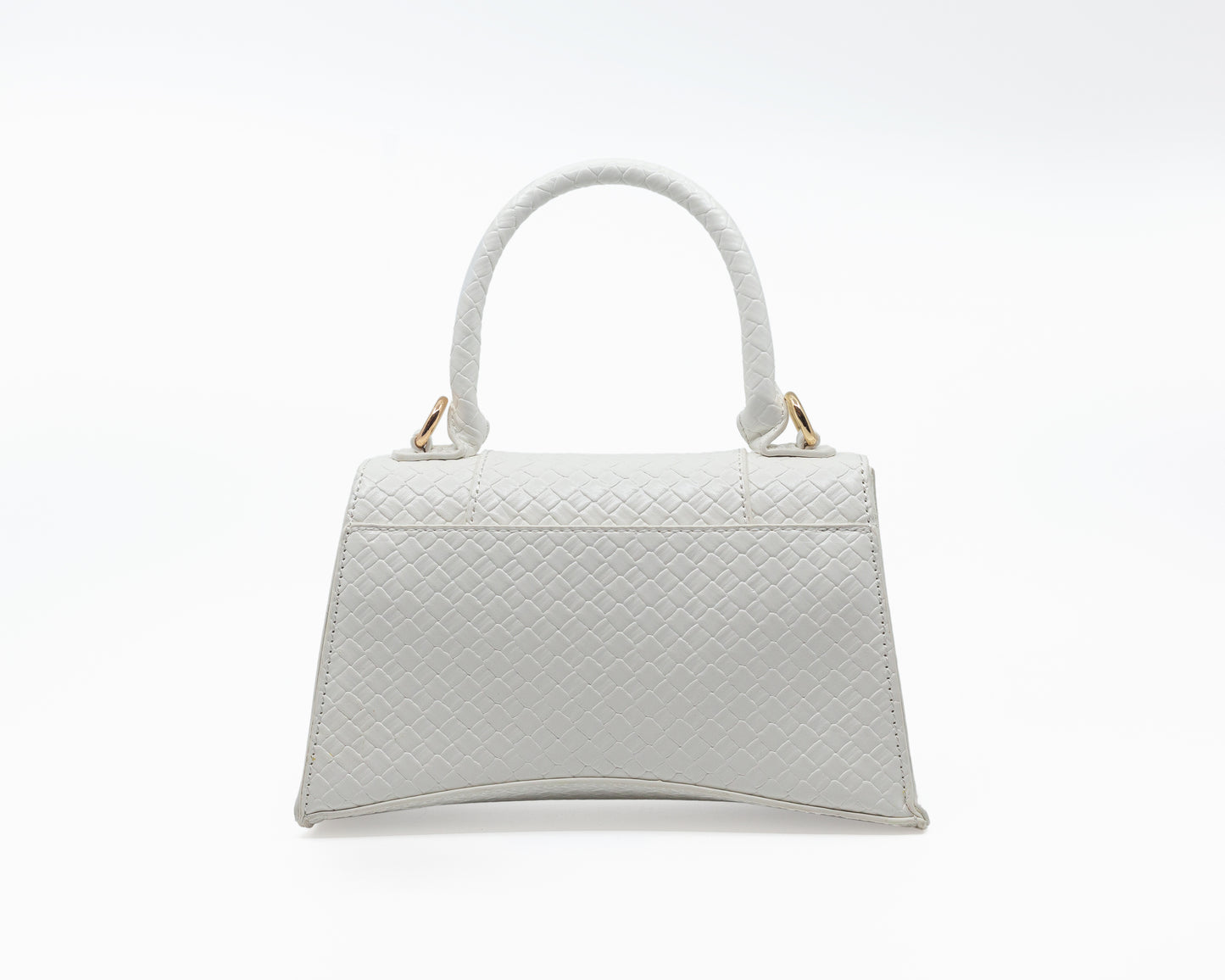 Medium White Handle Bag