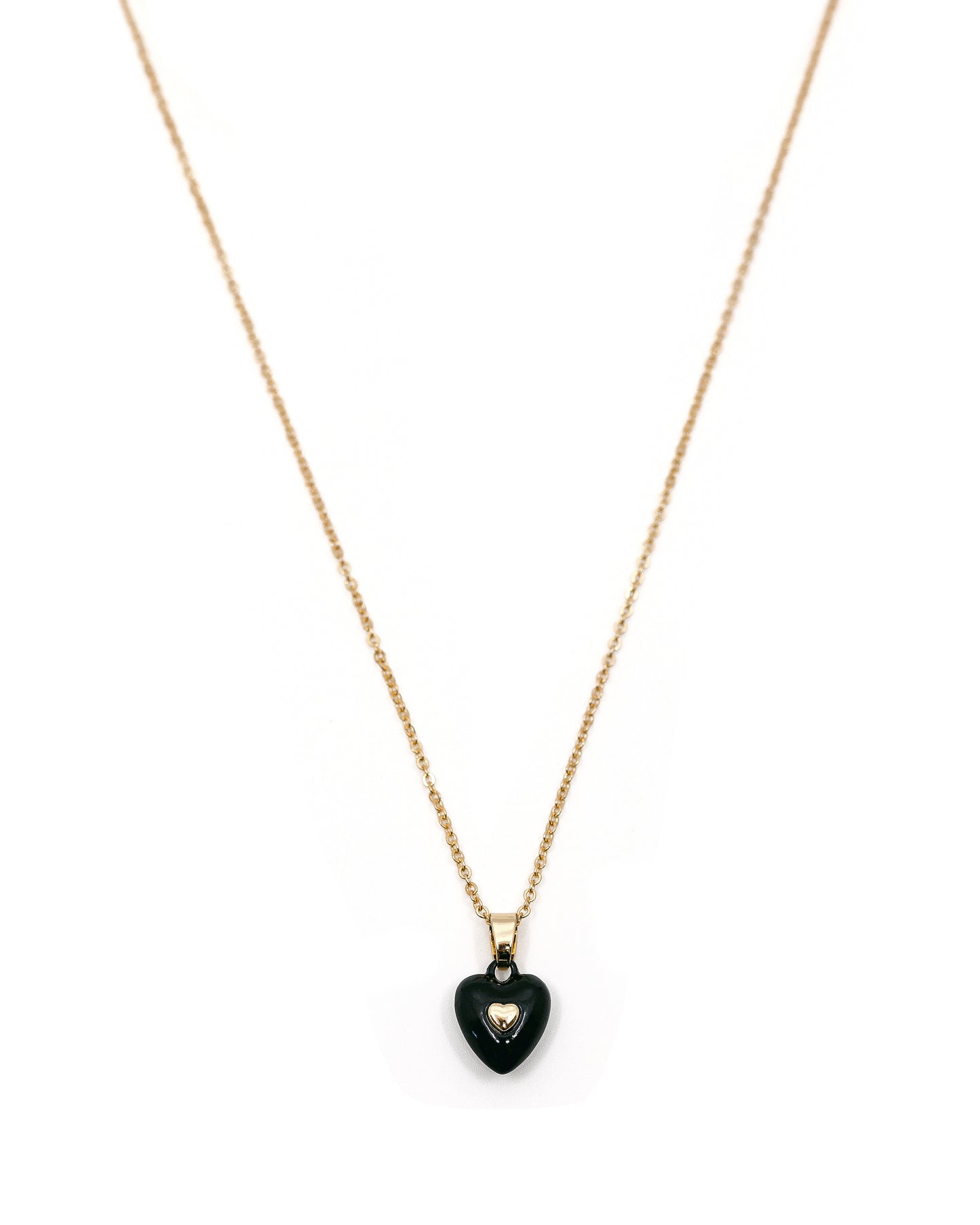 Puffy Heart Pendant Necklace