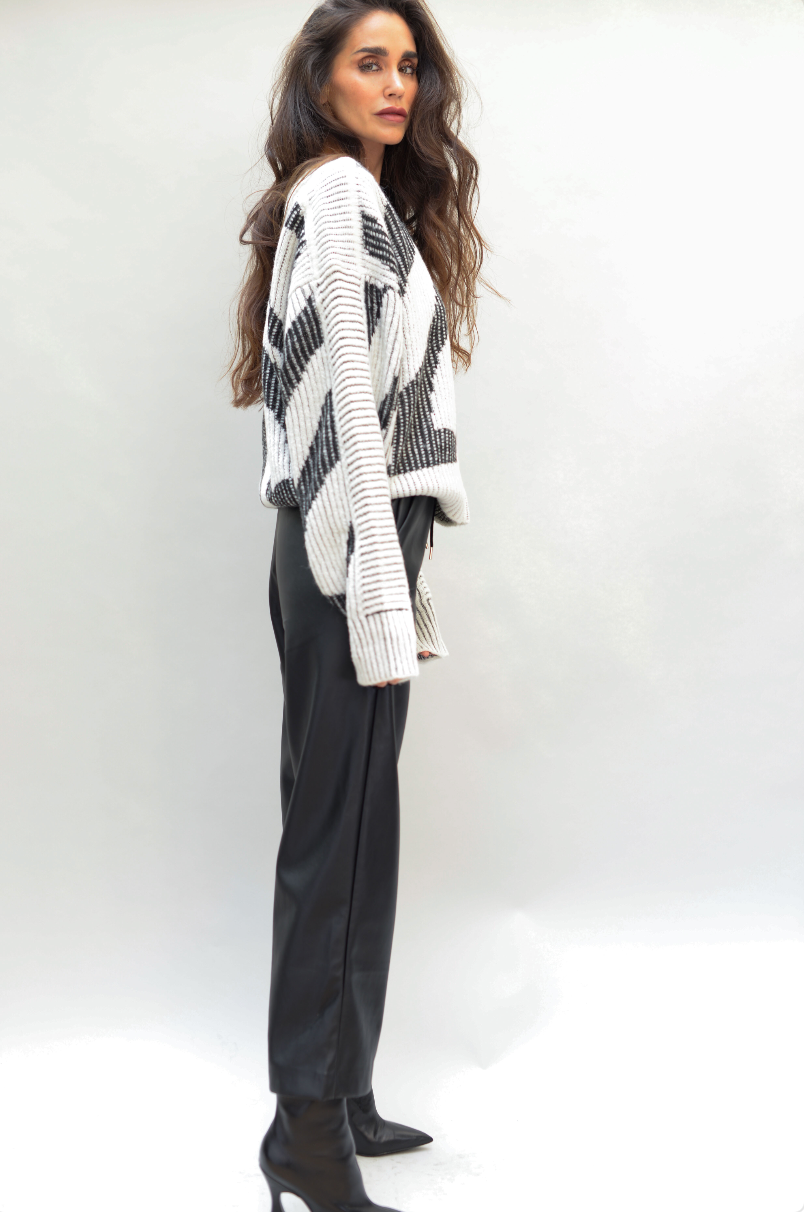 Black Faux Leather Pants
