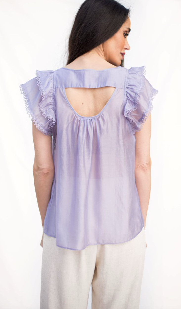 Lavender Squared Neck