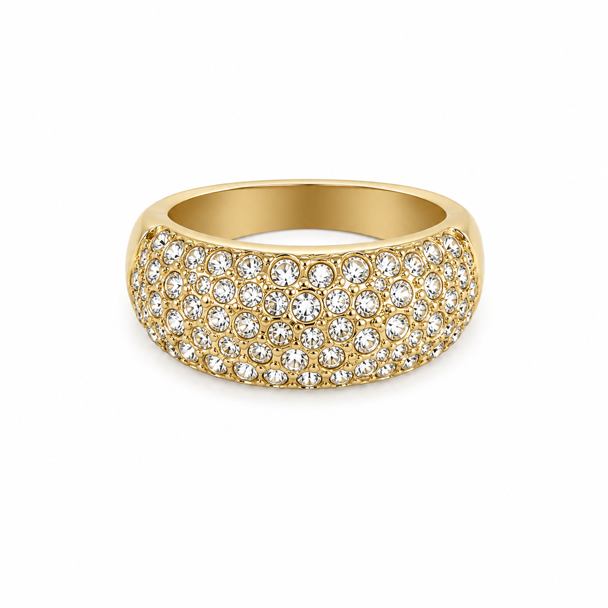 Chunky Gold Diamond Ring