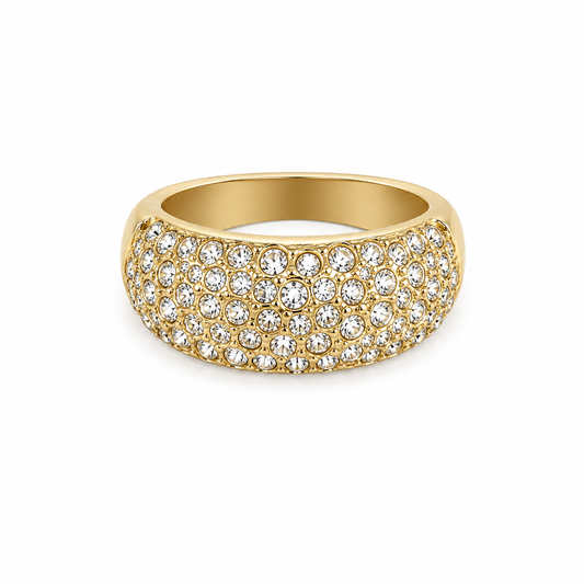 Chunky Gold Diamond Ring