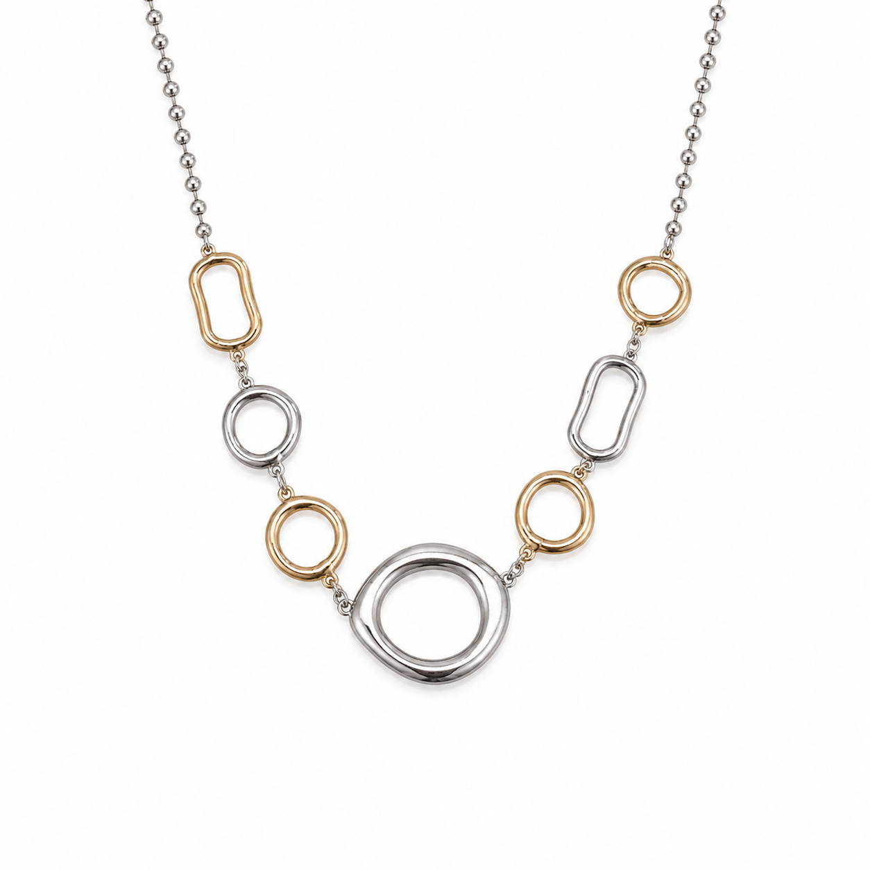 Mixed Circles Necklace