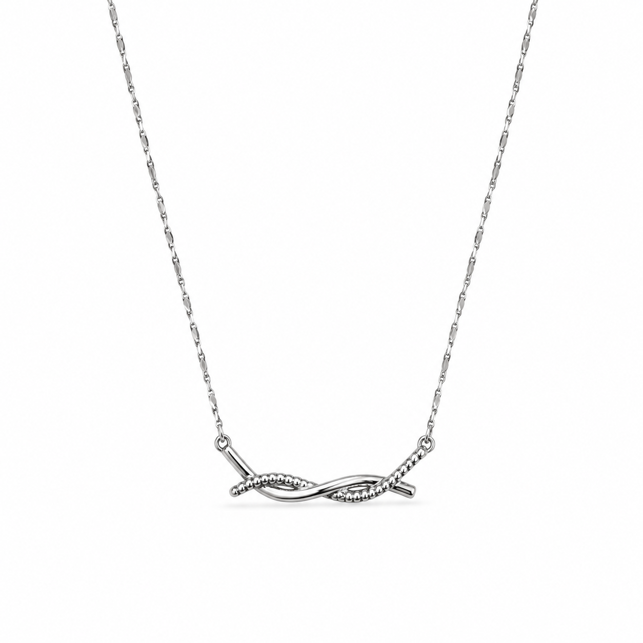 Silver Twist Necklace