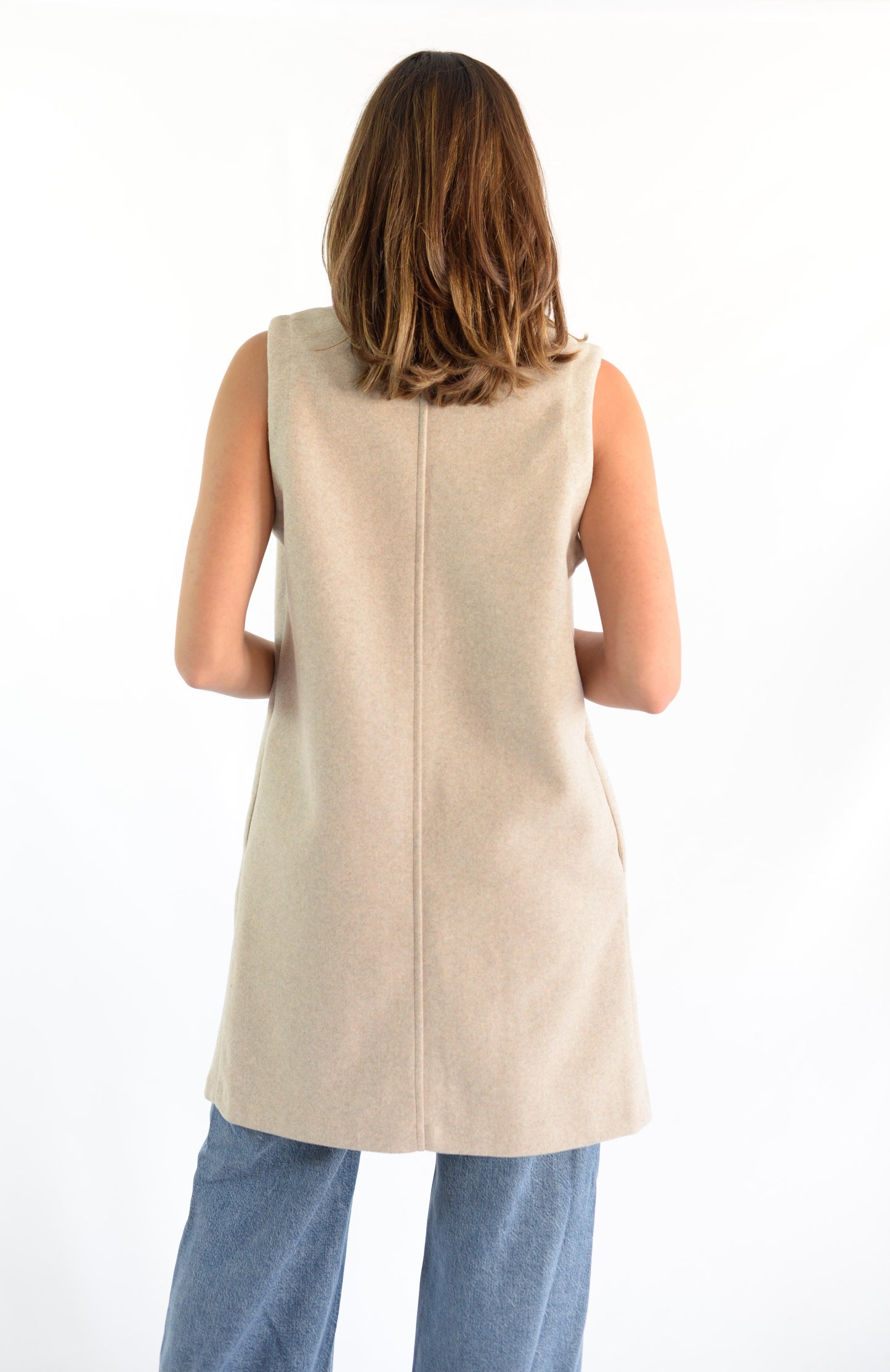 Oatmeal Vest Blazer