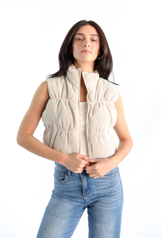 Cream Pana Vest