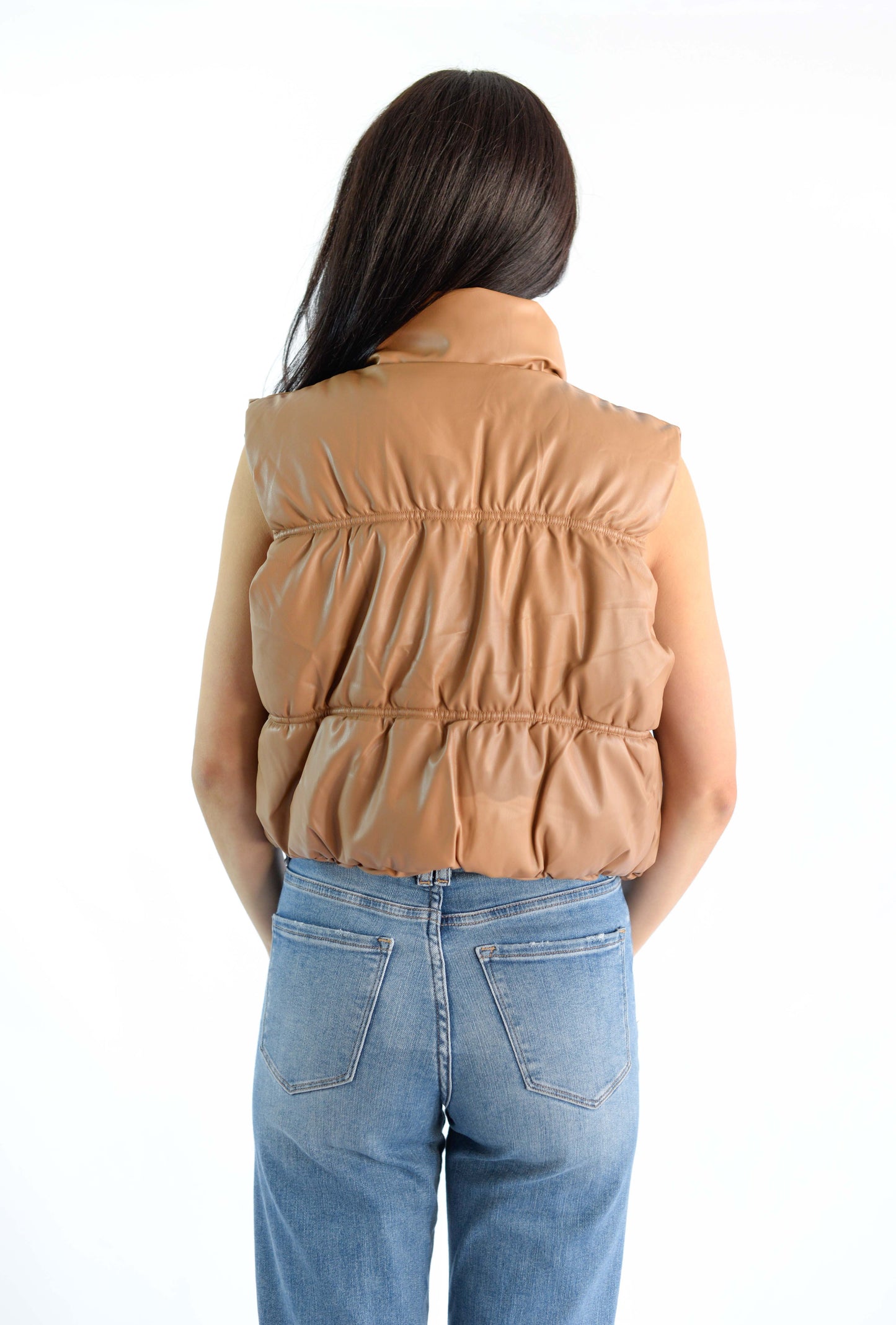 Camel Pu Vest