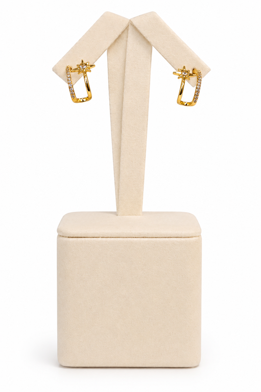 Double Layered Diamond Huggies