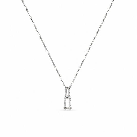 Silver Lock Necklace