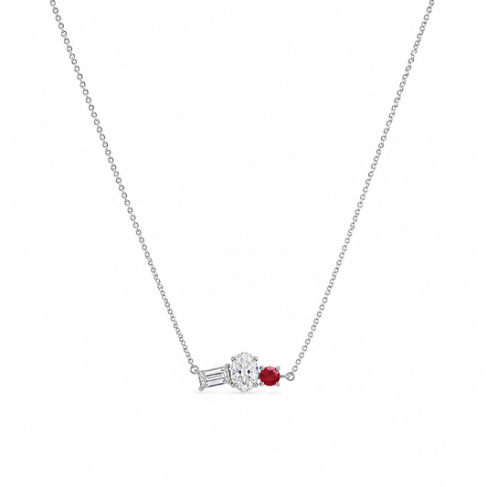 Trio Silver Necklace