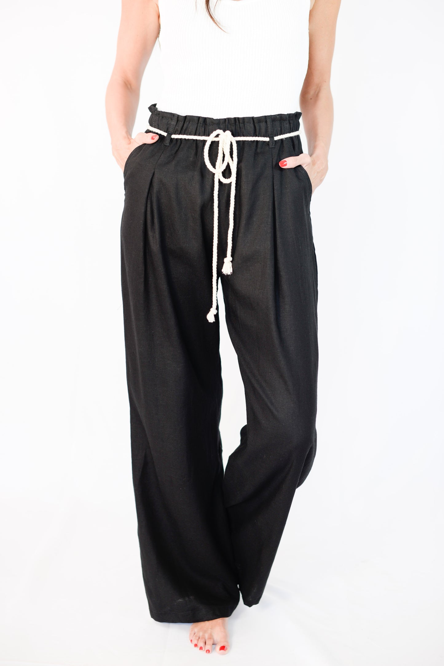 Black Linen Pants