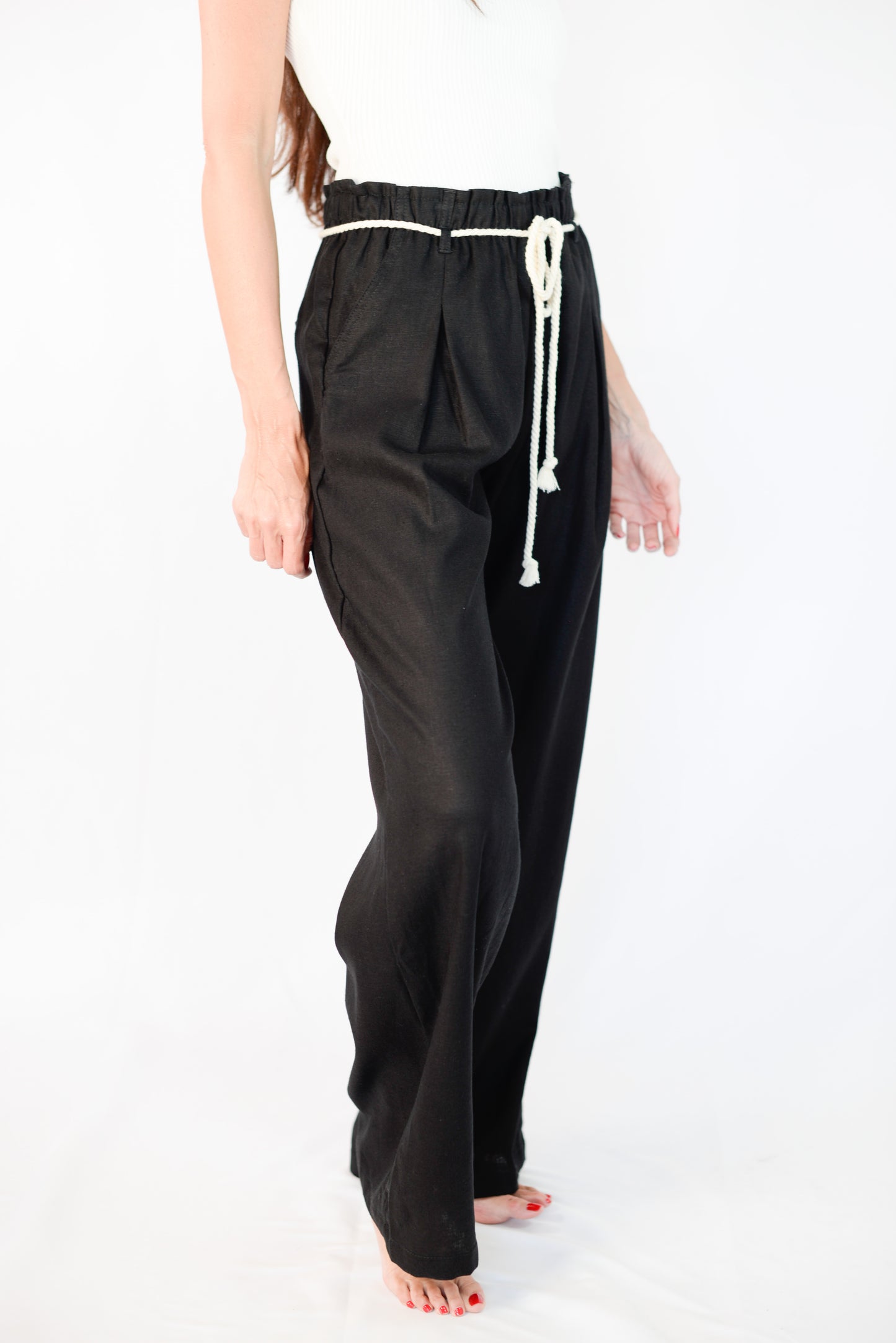 Black Linen Pants