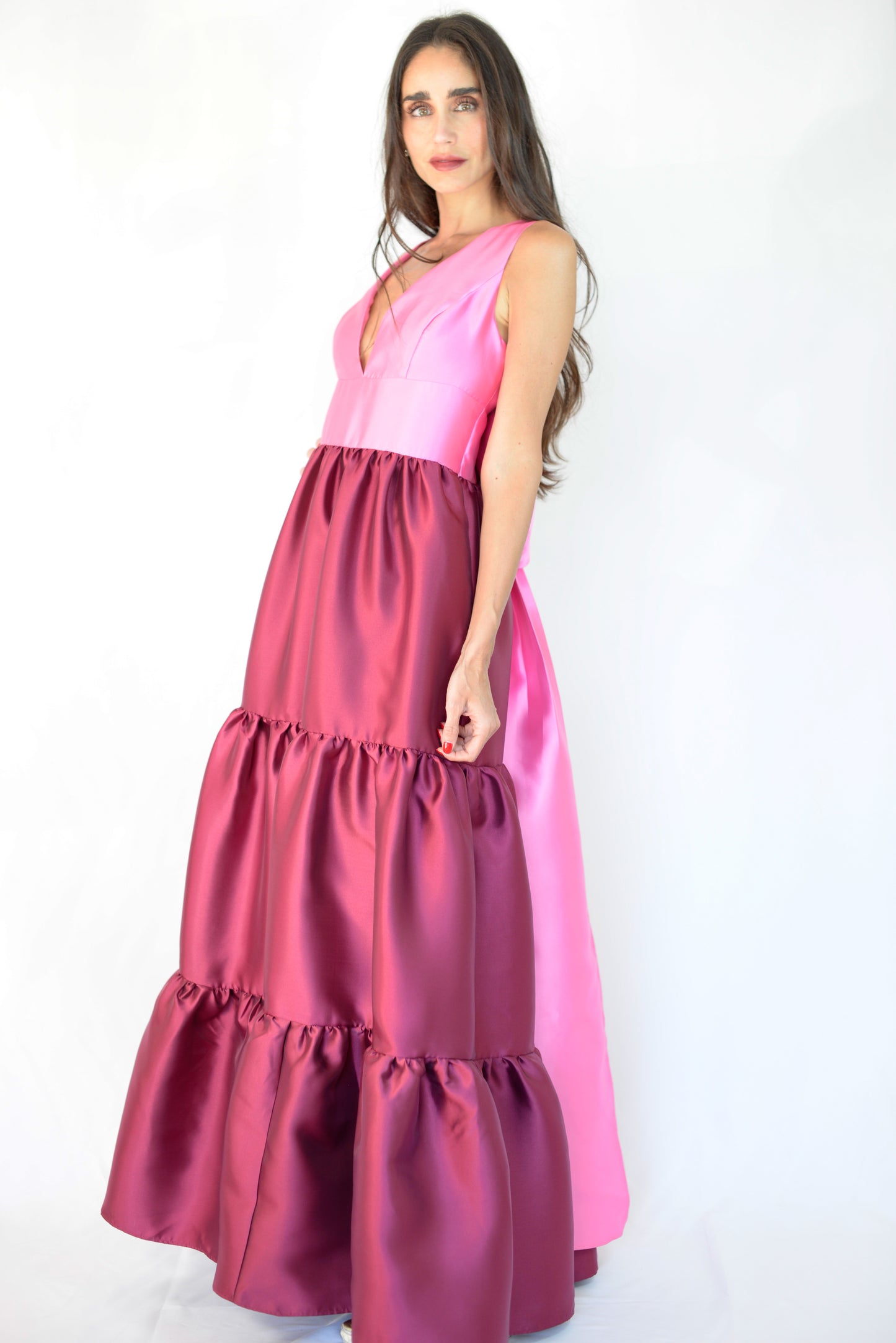 Shades of Pink Evening Gown