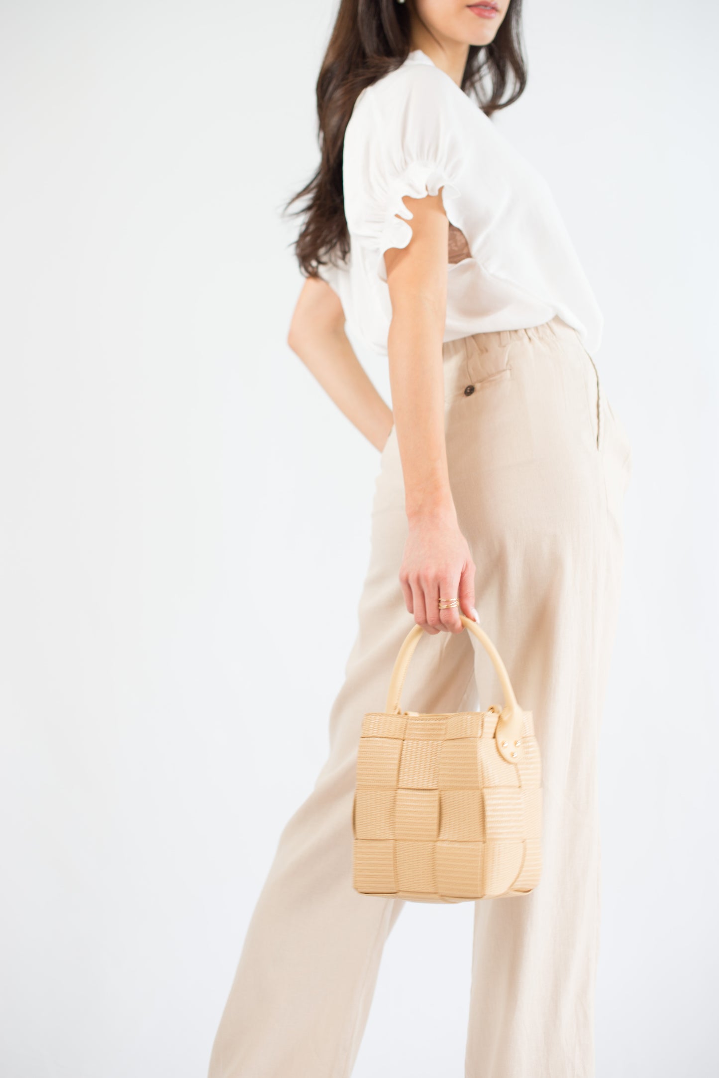 Beige Tote Bag