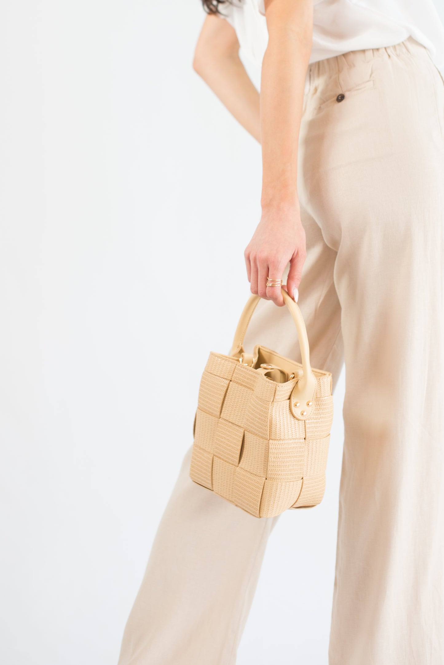 Beige Tote Bag