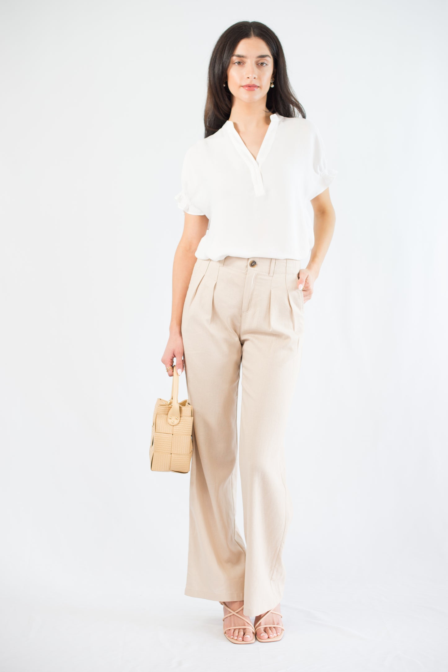 Khaki Pants Linen