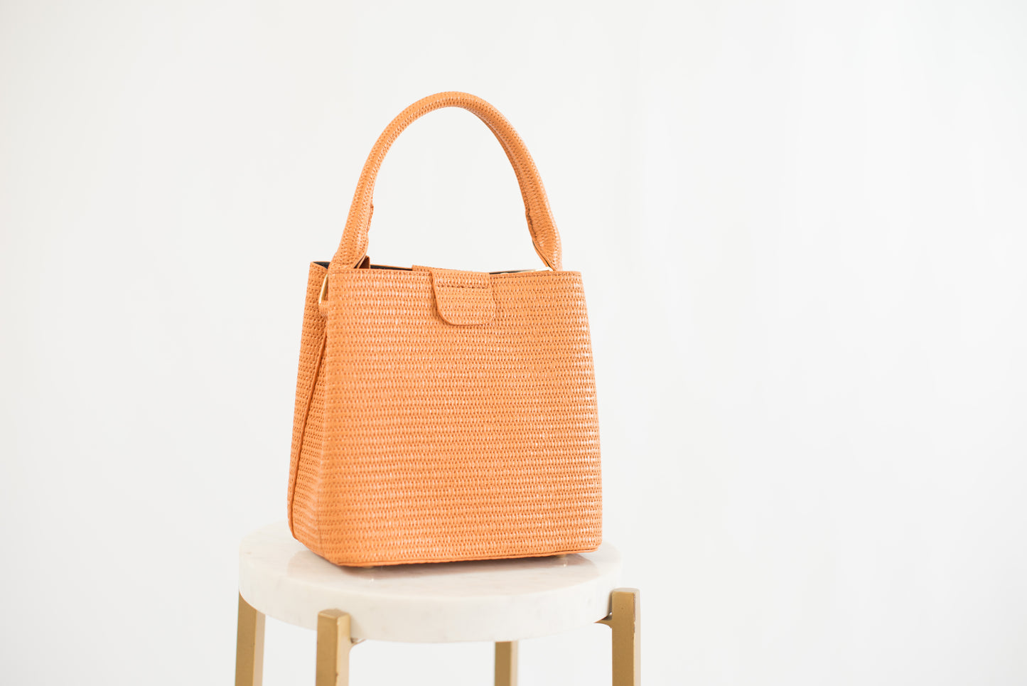 Orange Basket Tote Bag