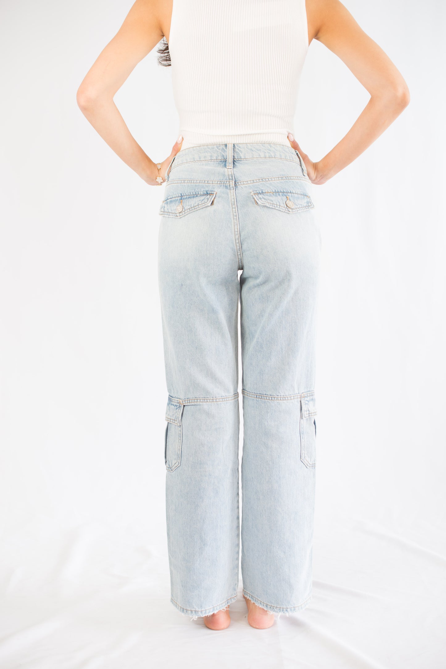 Cargo High Rise Dad Jeans