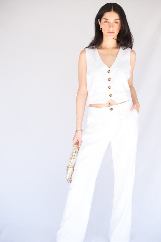 White Linen Pants