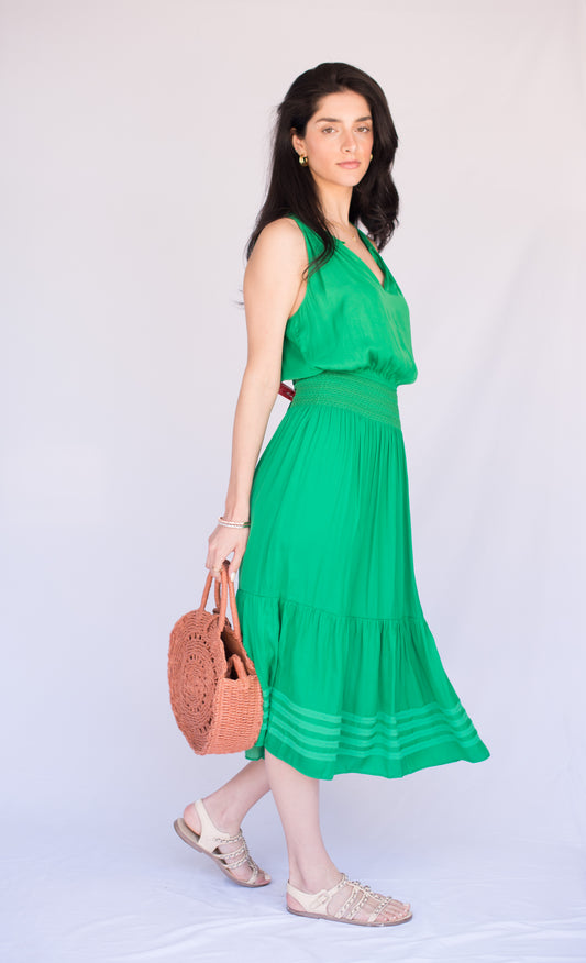 Green Halter Dress