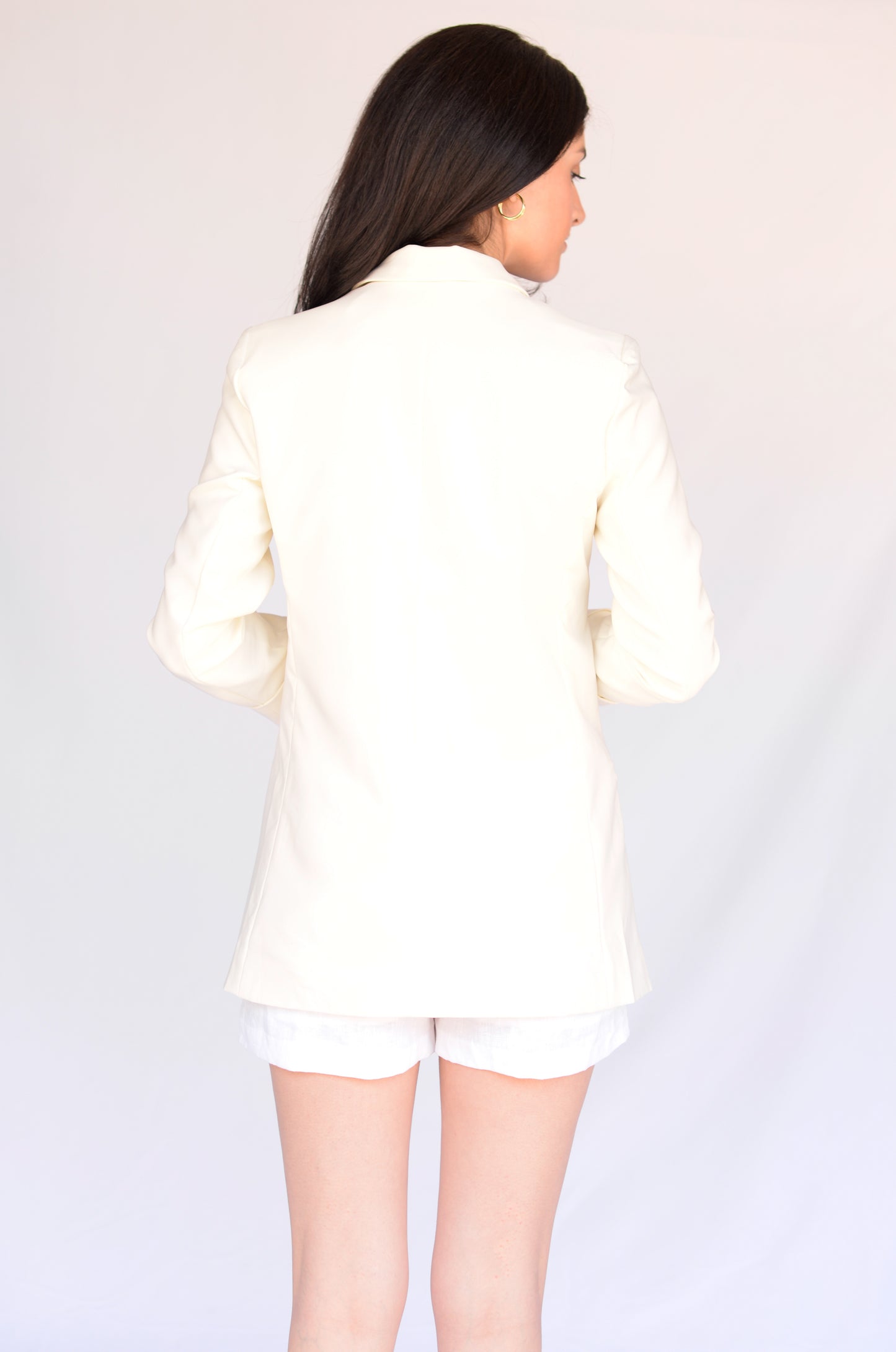 Ivory Long Blazer