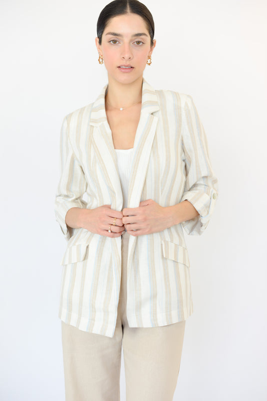 Ivory/Blue Blazer