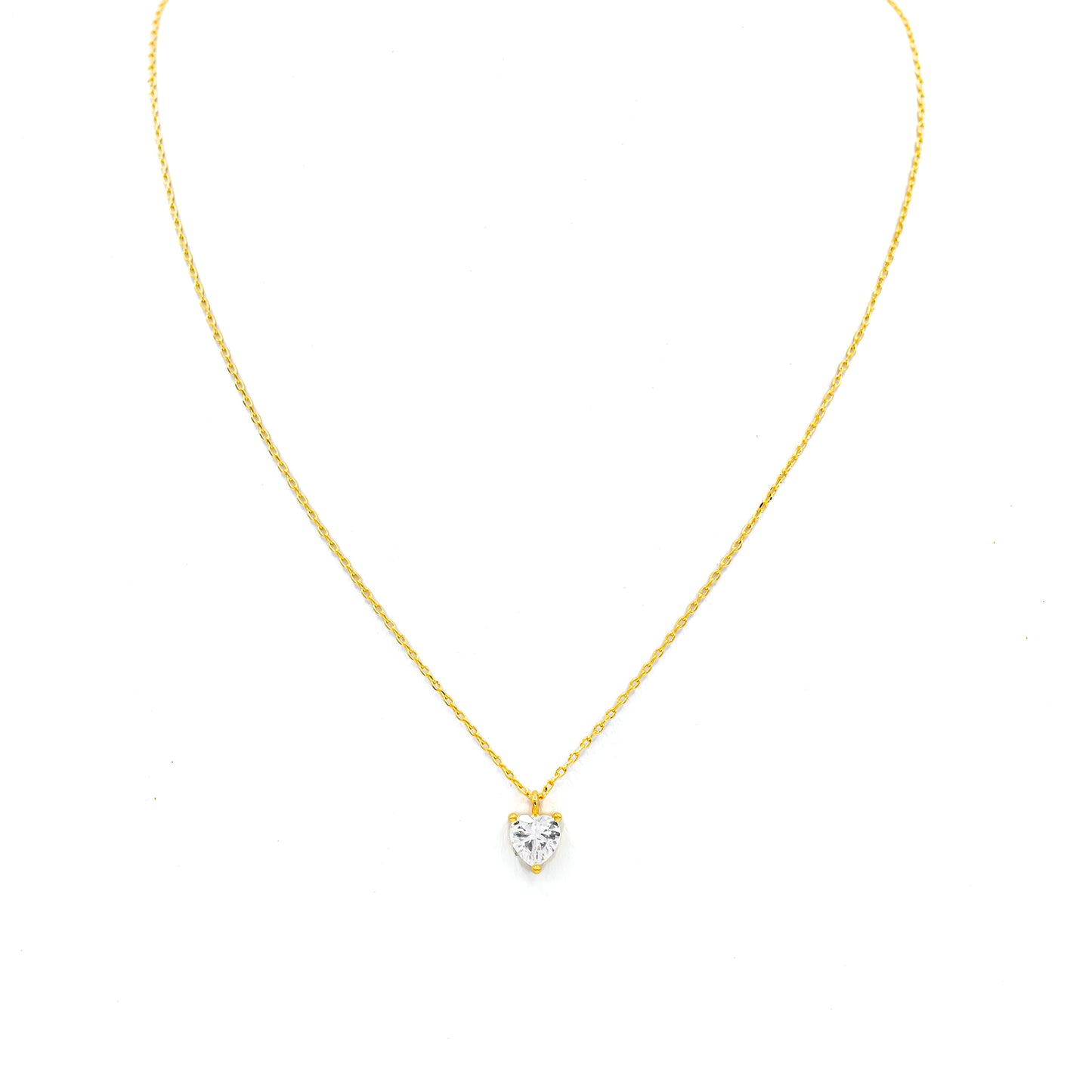 Heart Pendant 14k Gold Dipped Necklace