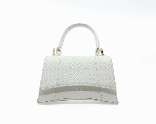 Medium White Handle Bag