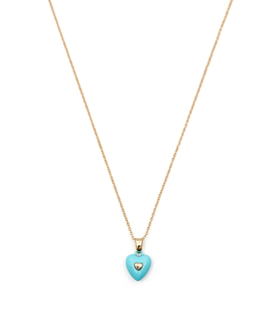 Puffy Heart Pendant Necklace