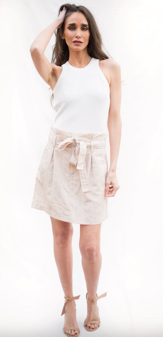 Ivory Mini Skirt