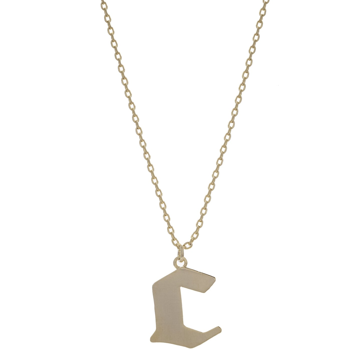 Gothic Gold Dipped Letter Necklace